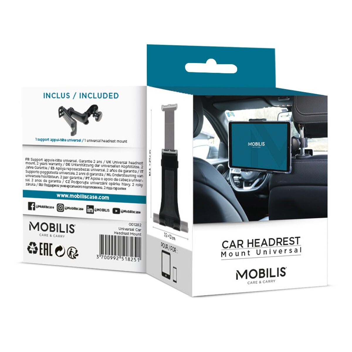 Supporto Auto per Tablet Mobilis U.FIX